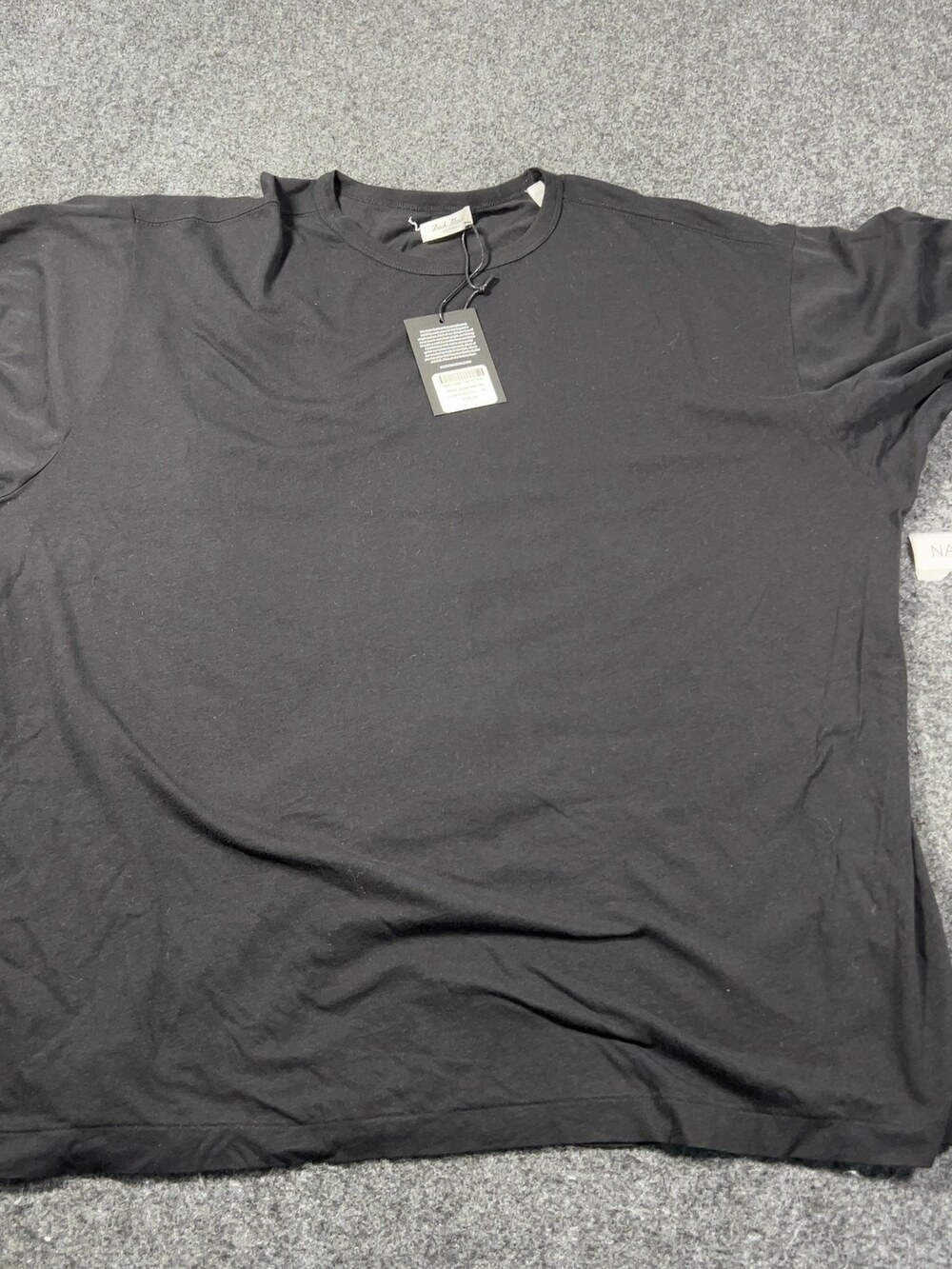 Buck Mason Black Japanese De-Luxe Cotton Linen Tee Mens Sz XL NWI Msrp108 [NA23]